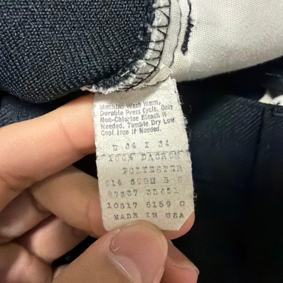 Levi's Sta-Prest スタプレ ブラック フレアスラックス USA製