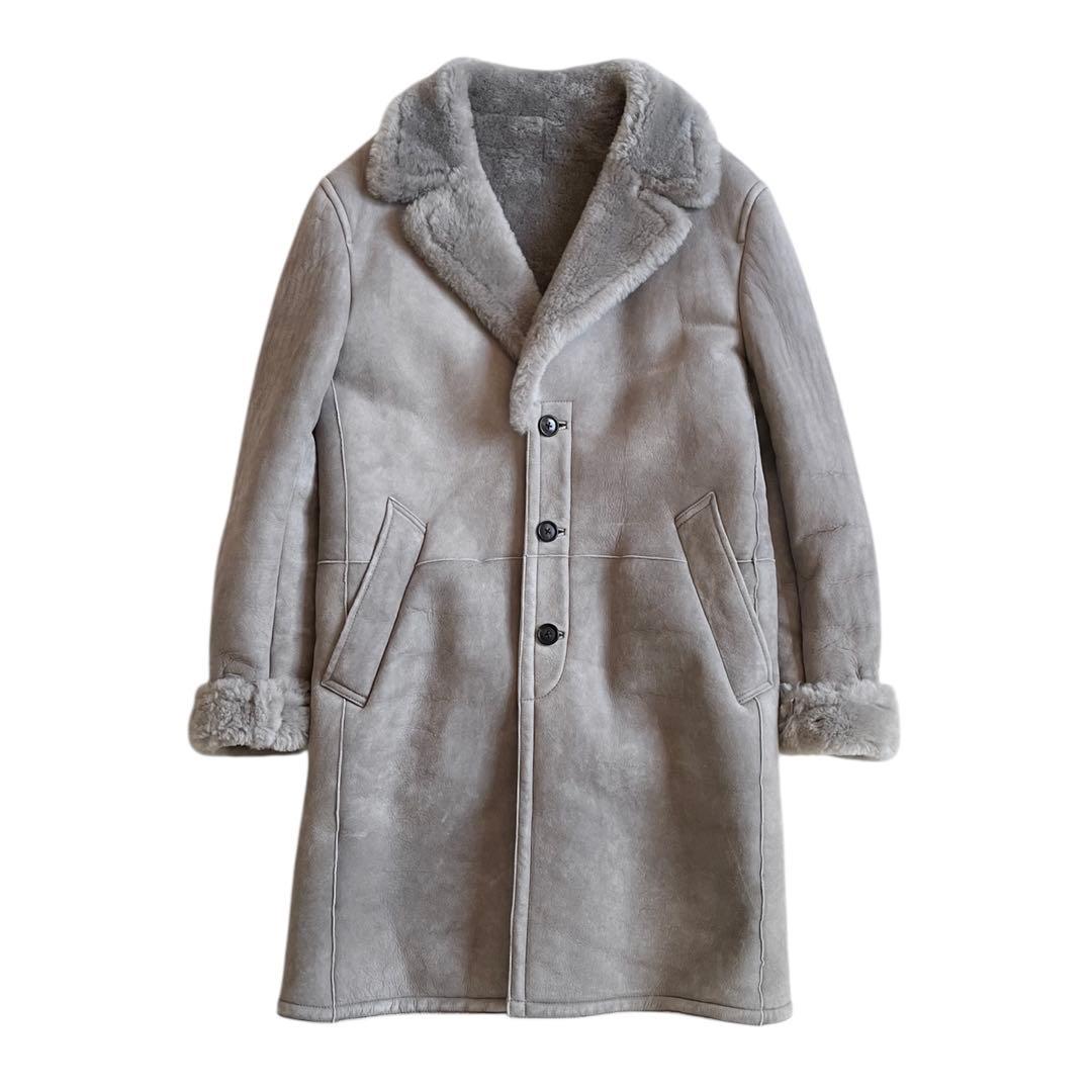 00s KATHARINE HAMNETT リアルムートン ロングコート 羊革