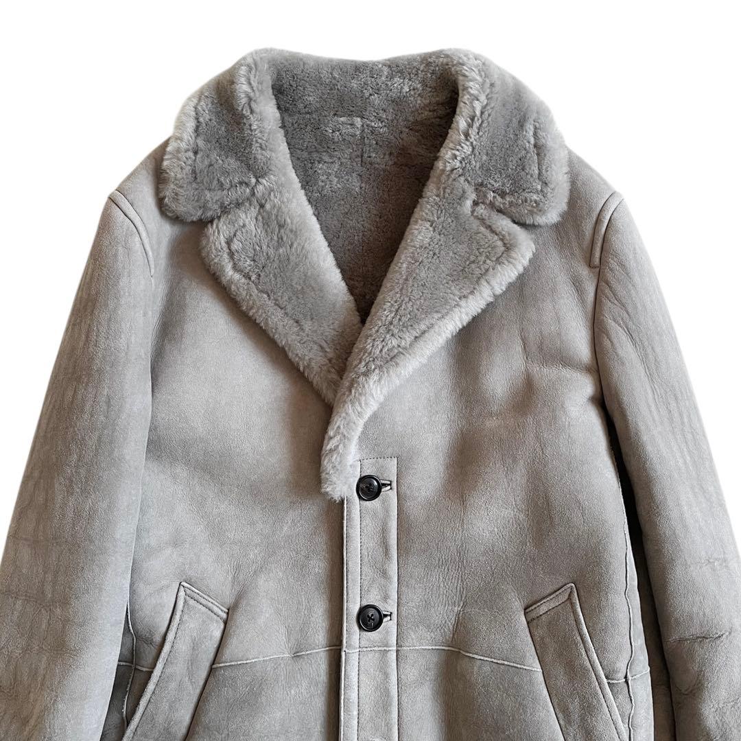 00s KATHARINE HAMNETT リアルムートン ロングコート 羊革