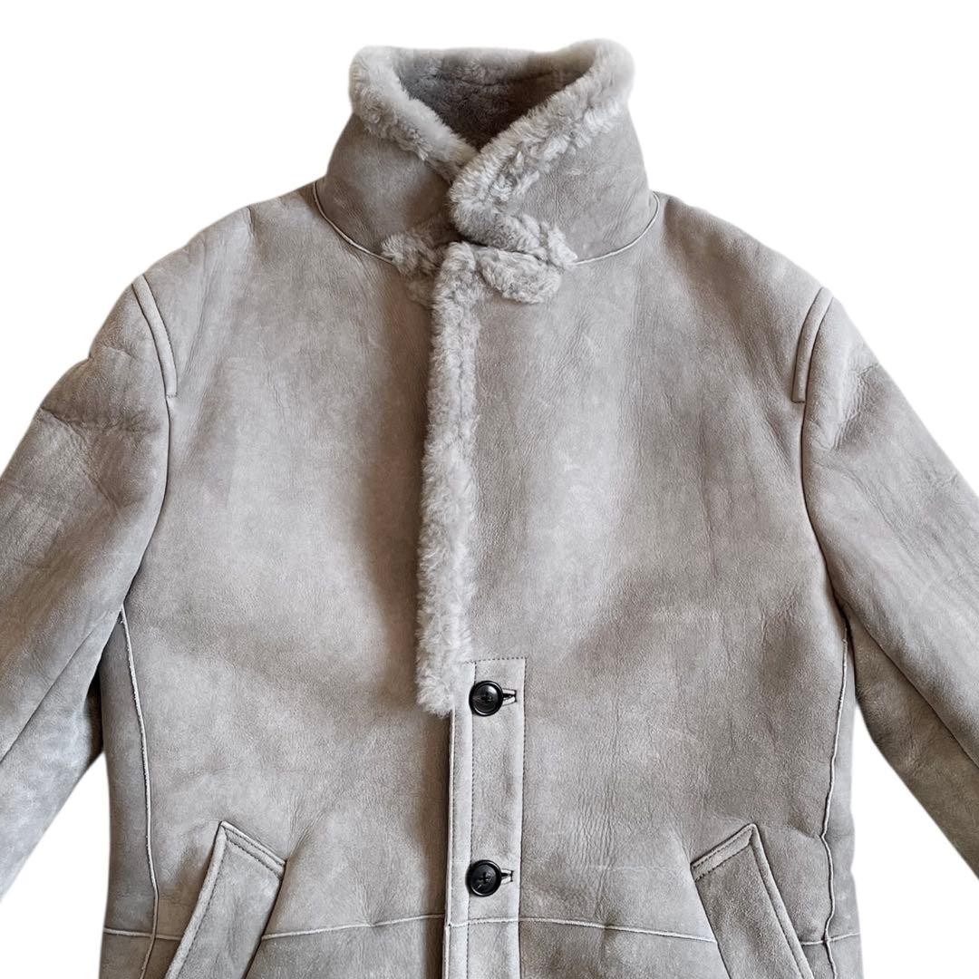 00s KATHARINE HAMNETT リアルムートン ロングコート 羊革