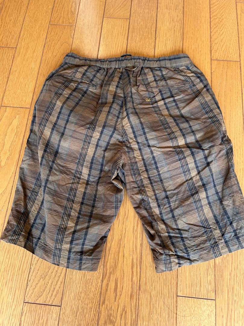 45R ダークマドラスのイージースラックスショートパンツWOMAN