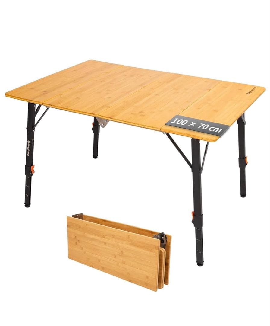 KingCamp キャンプテーブル 折り畳み 100 × 70