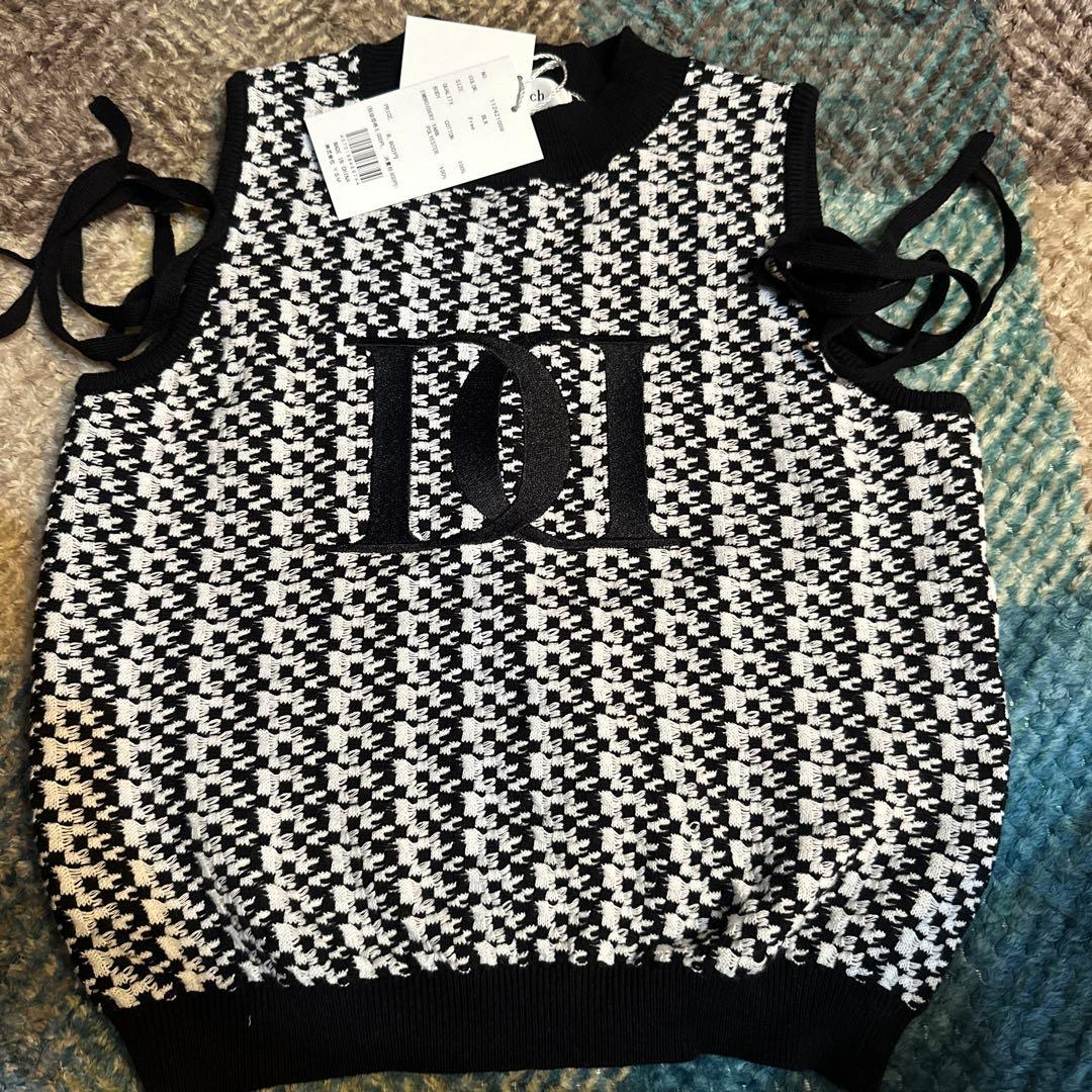 ダーリッチ darich DDロゴミックスノースリニットトップス