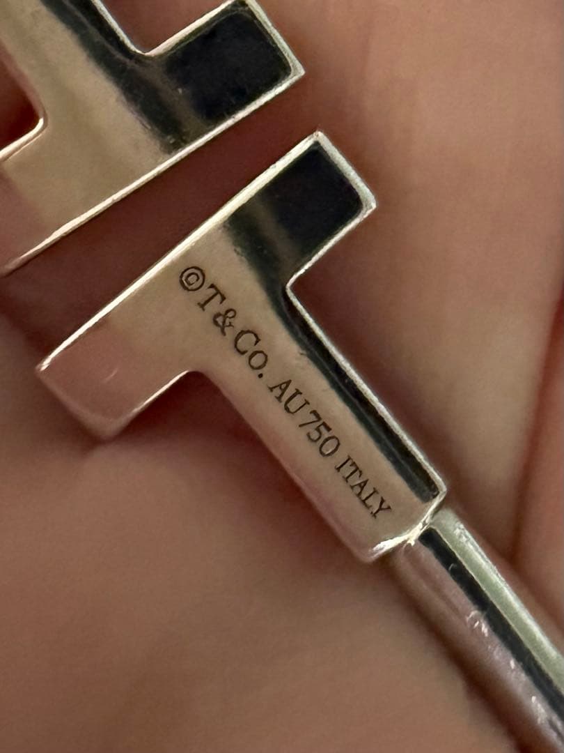 ティファニー Tワイヤー ブレスレット WG AU750 S 本体のみ