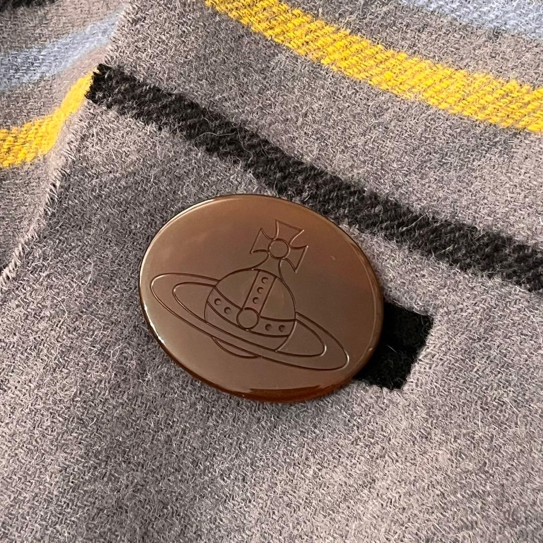 ヴィヴィアンウエストウッド　リバーシブル ストール ポンチョ オーブボタン