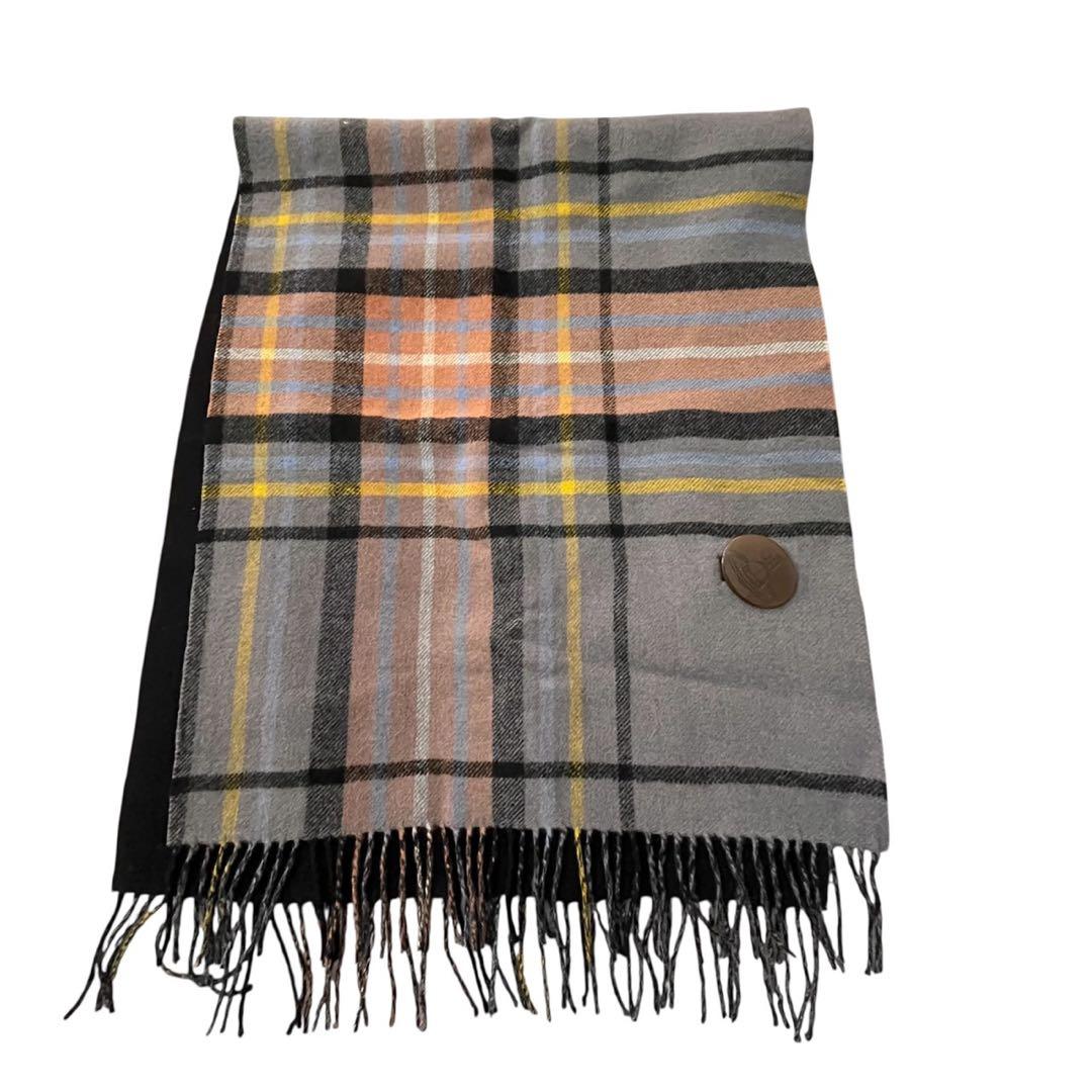 ヴィヴィアンウエストウッド　リバーシブル ストール ポンチョ オーブボタン