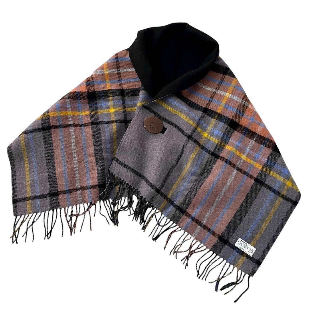 ヴィヴィアンウエストウッド　リバーシブル ストール ポンチョ オーブボタン