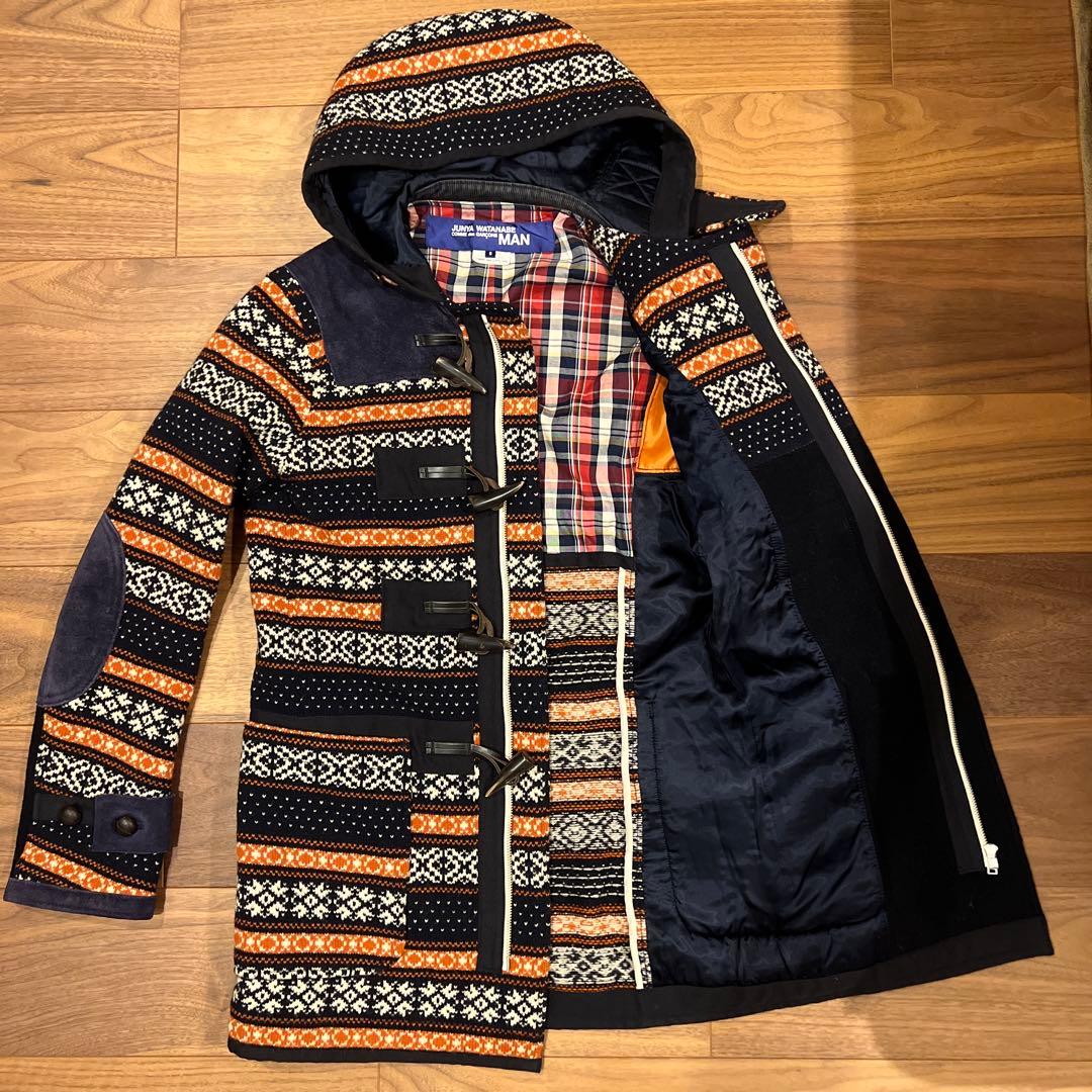 JUNYA WATANABE ノルディック　ダッフルコート　コムデギャルソン
