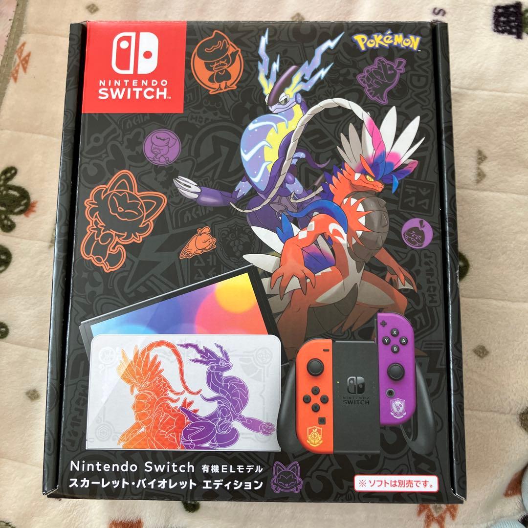 Switch Nintendo Switch 有機ELモデル スカーレット・バ…