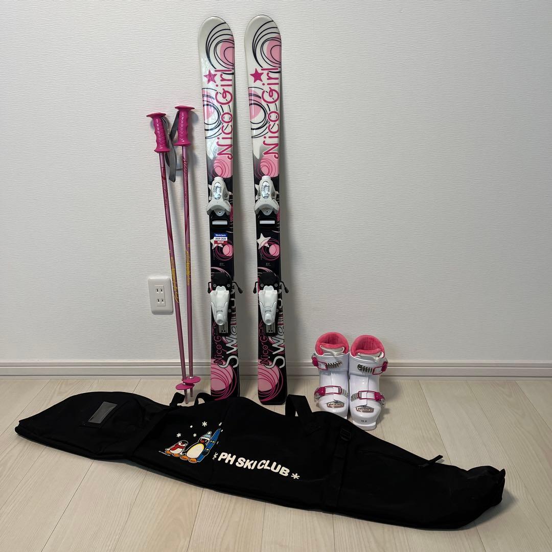 子供用　スキーセット 110㎝　ブーツ19㎝