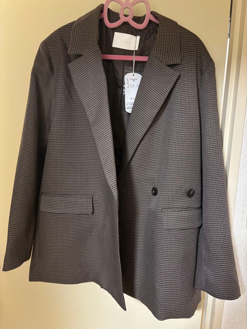 Chico オーバーダブルジャケット・チャーム付タックショートパンツ