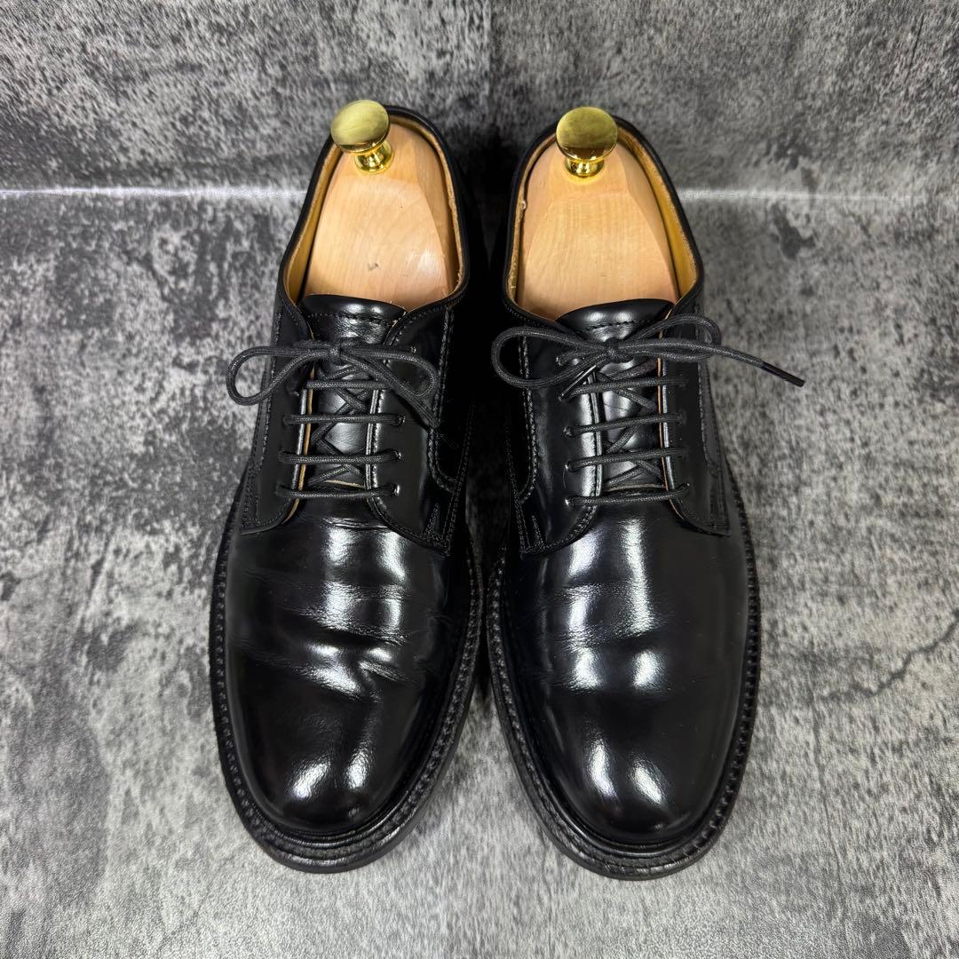 【美品】REGAL プレーントゥ ガラスレザー 2504 ブラック 24.5