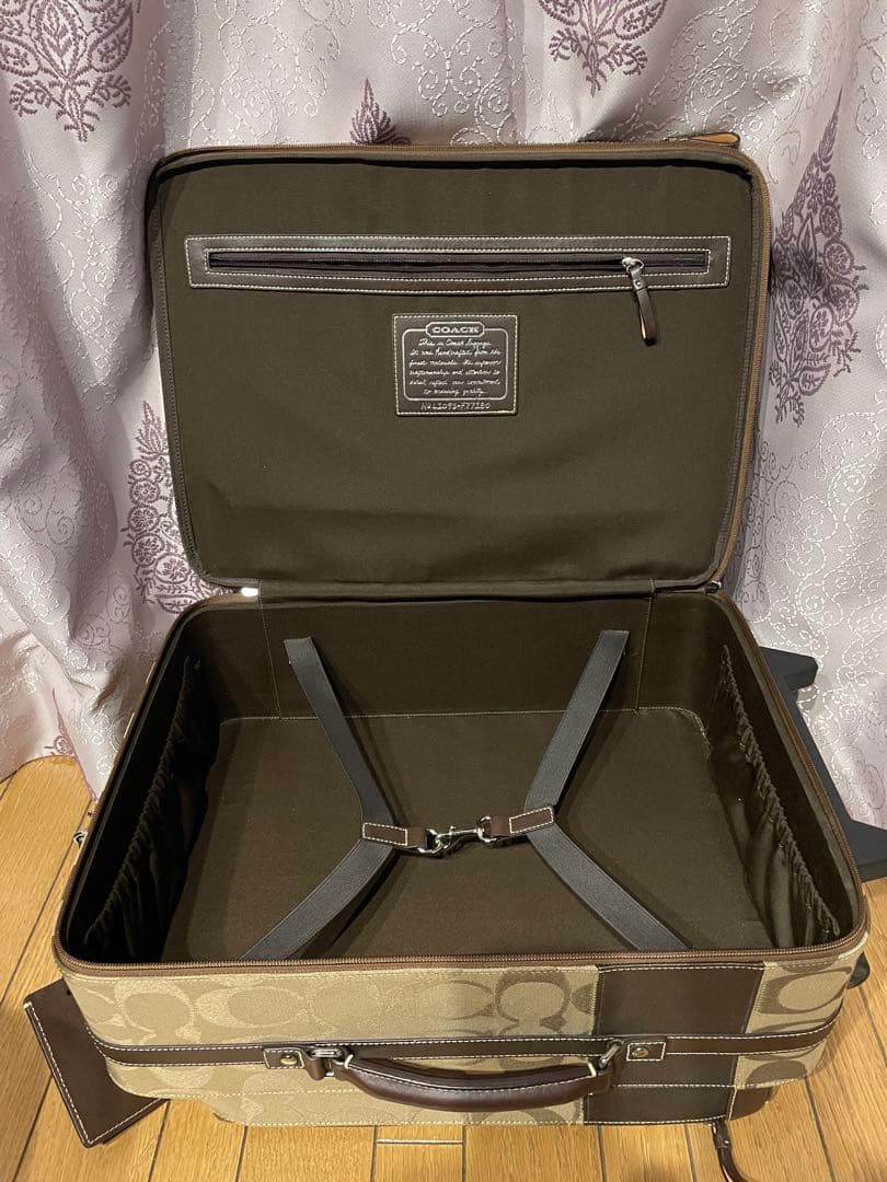 COACH キャリーケース ブラウン/ベージュ