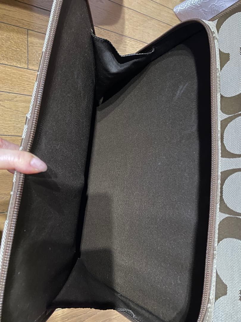 COACH キャリーケース ブラウン/ベージュ