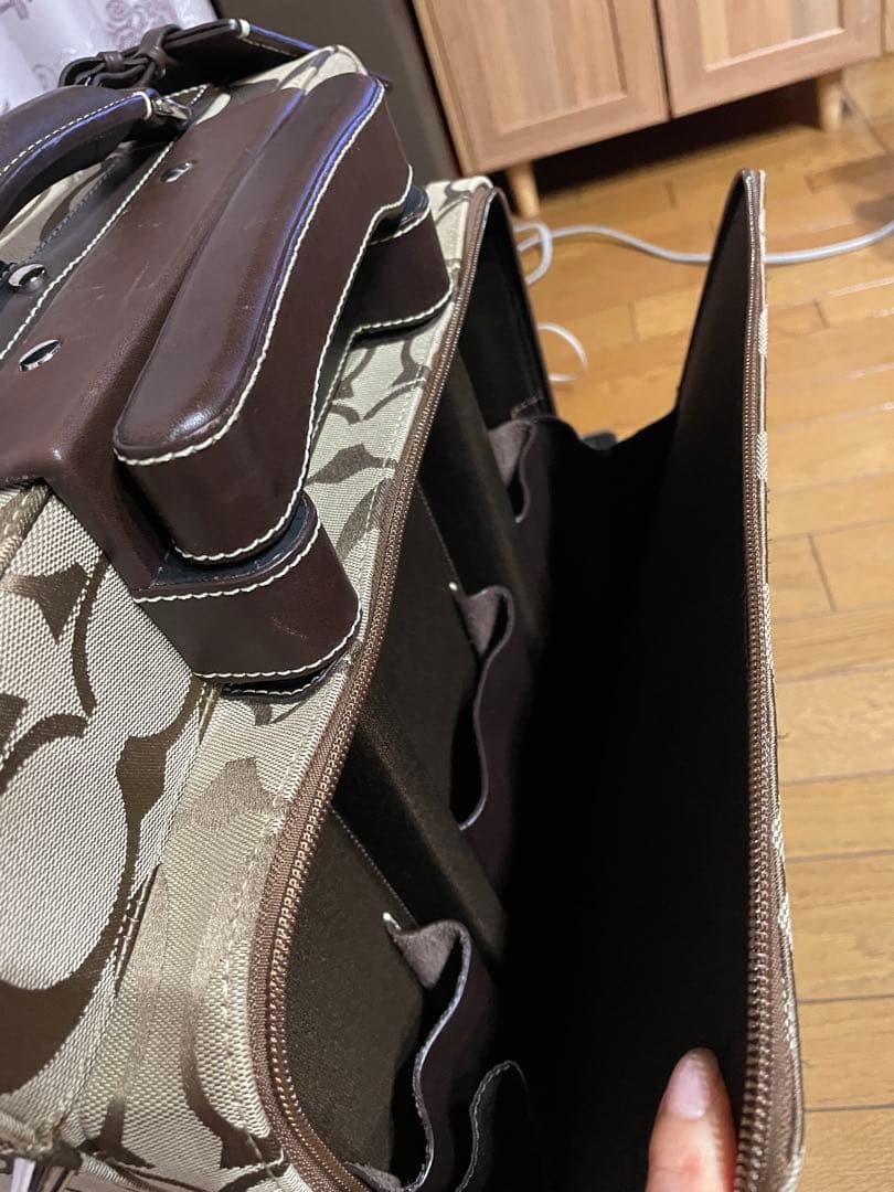 COACH キャリーケース ブラウン/ベージュ