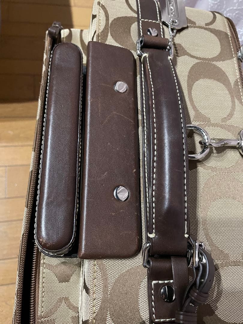 COACH キャリーケース ブラウン/ベージュ