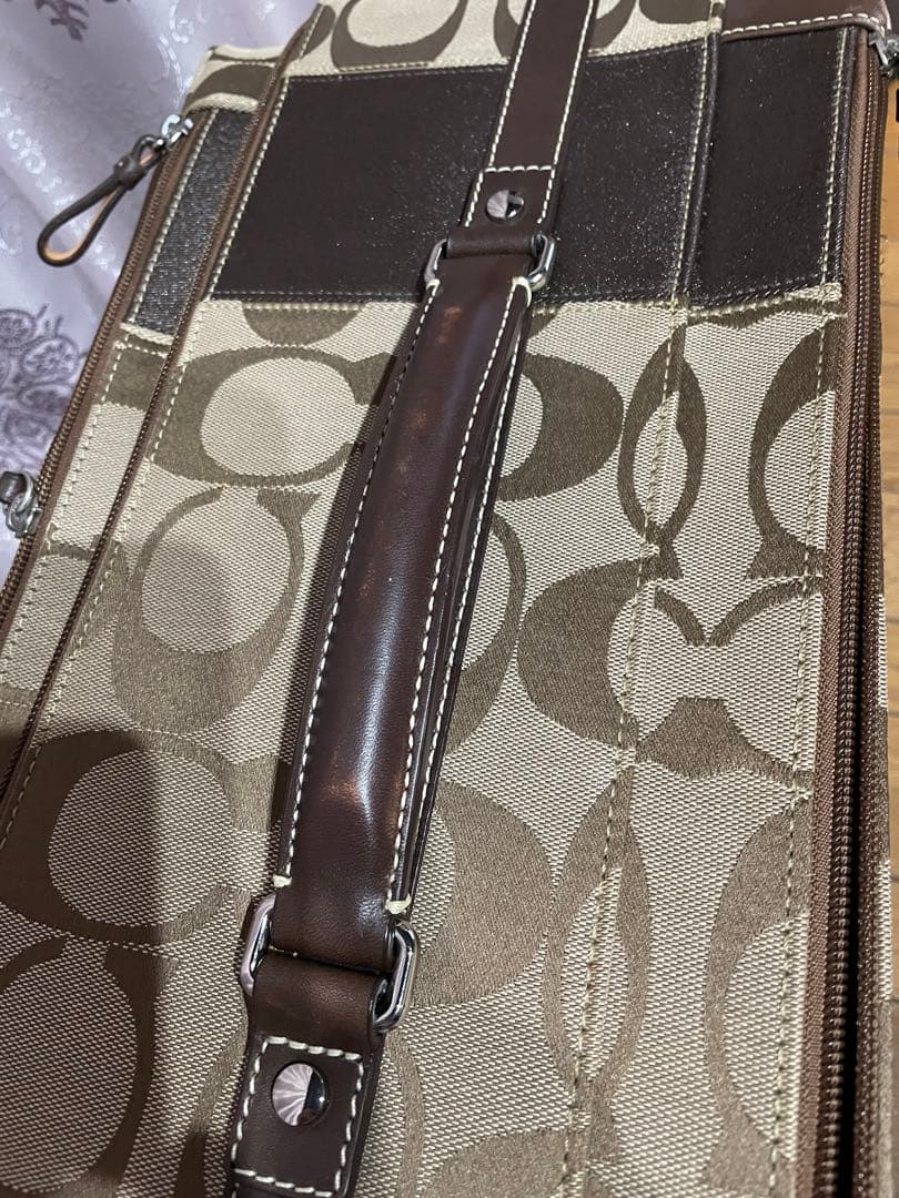 COACH キャリーケース ブラウン/ベージュ