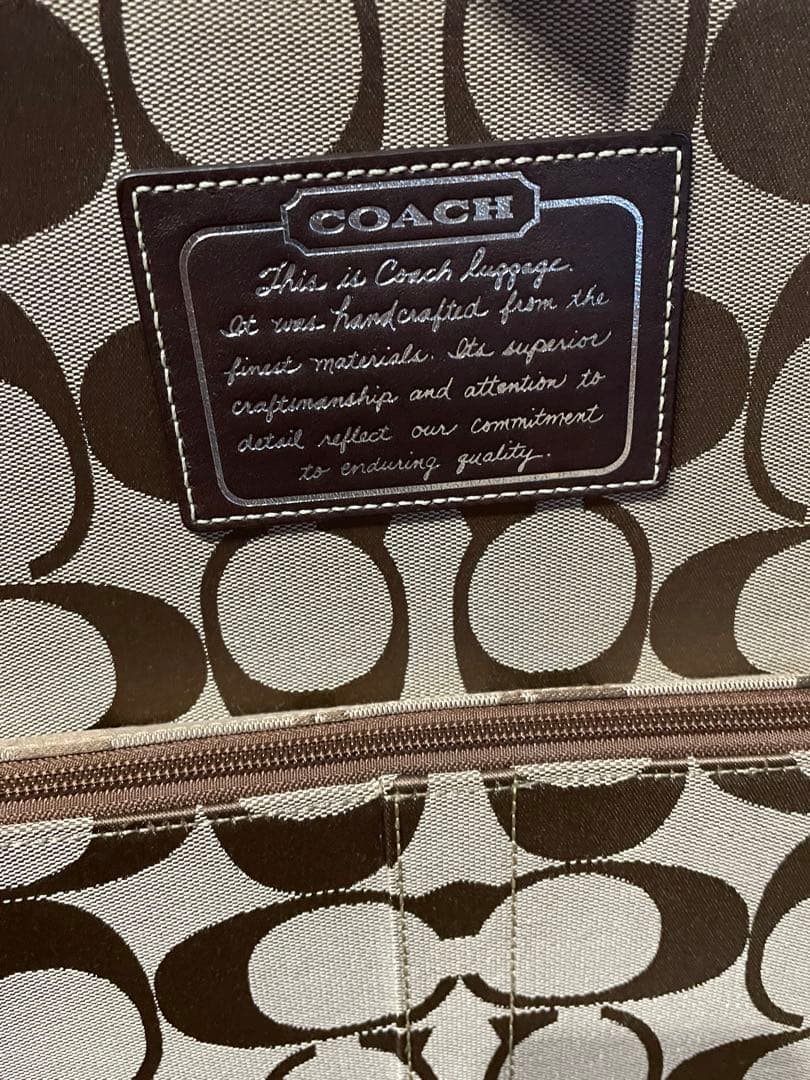 COACH キャリーケース ブラウン/ベージュ