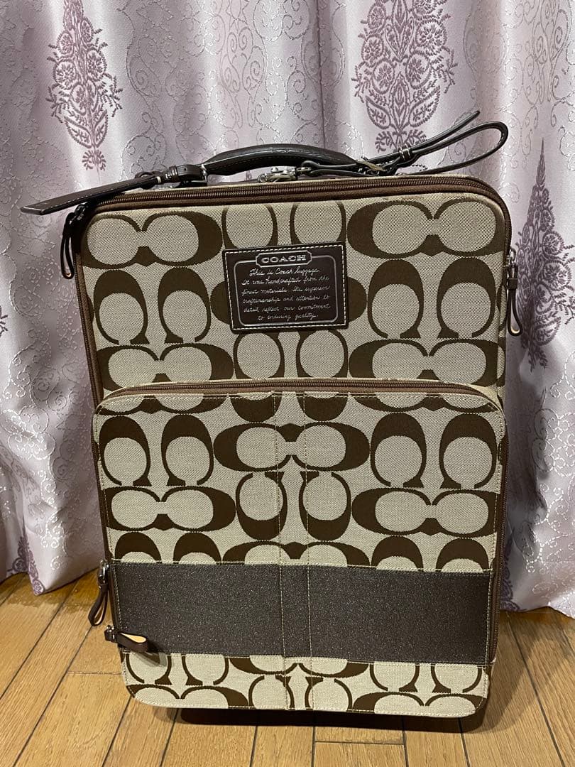 COACH キャリーケース ブラウン/ベージュ