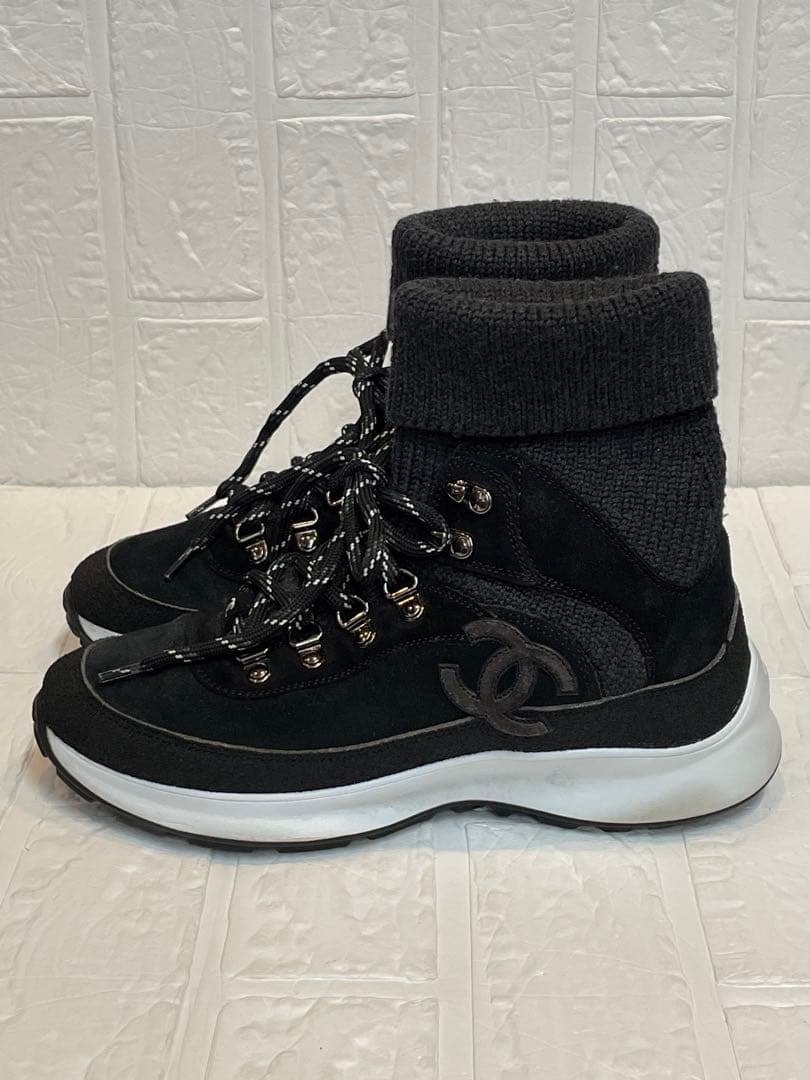 【美品】CHANELシャネル ソックスシューズ　スニーカー　❤︎