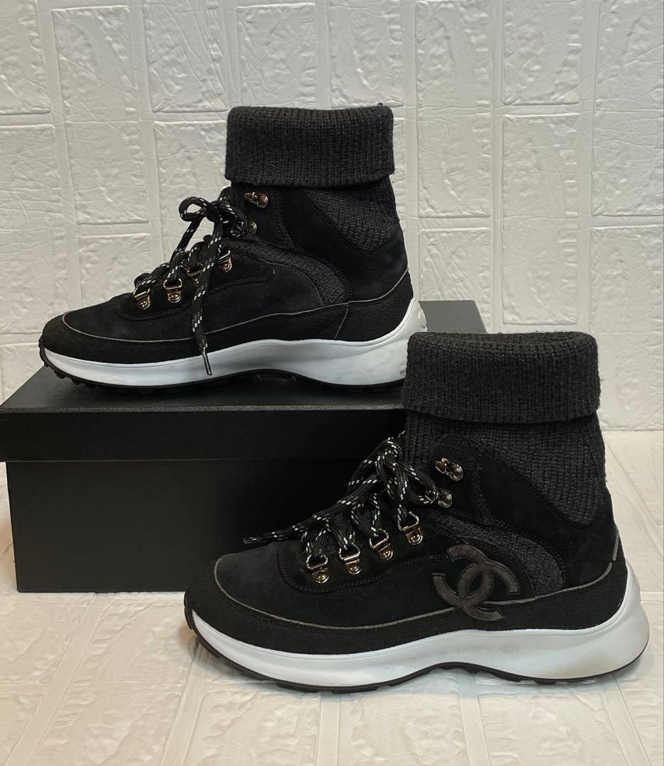 【美品】CHANELシャネル ソックスシューズ　スニーカー　❤︎