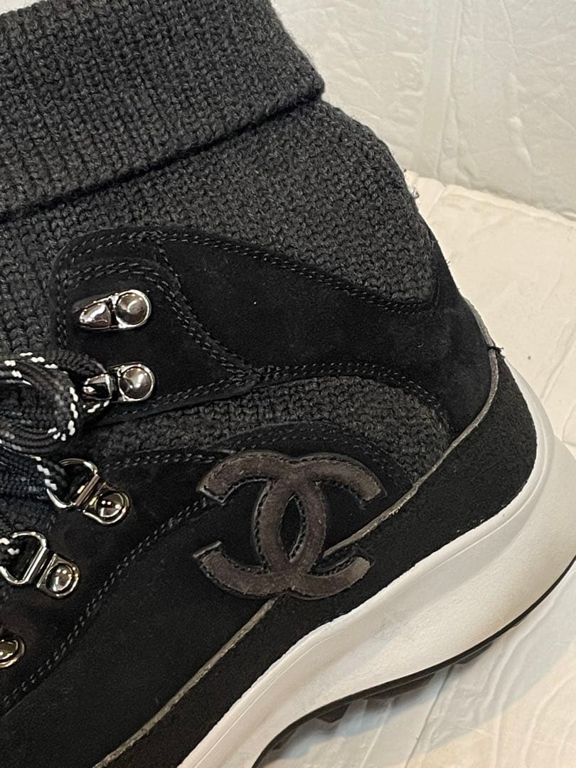 【美品】CHANELシャネル ソックスシューズ　スニーカー　❤︎
