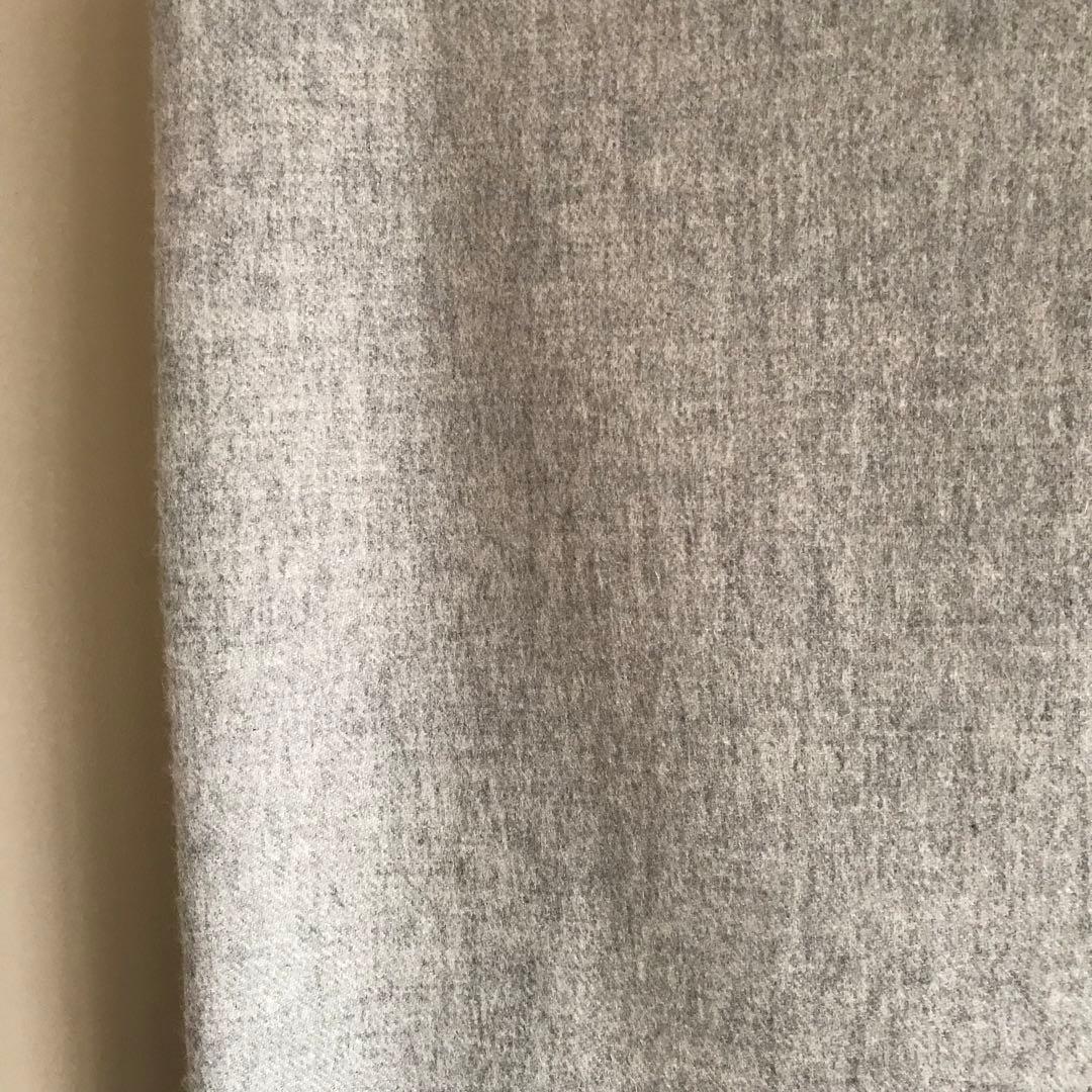 Johnstons カシミヤ100% 大判ストール　シルバー　ライトグレー