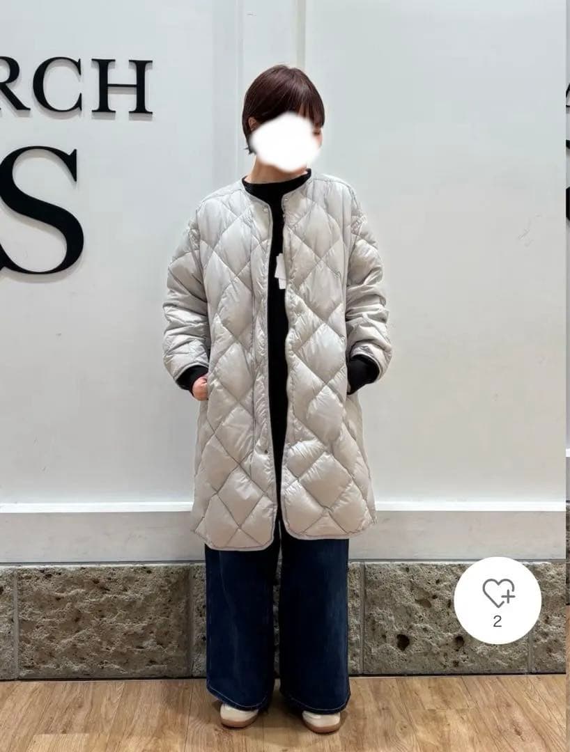 今季完売 DOORS ライトダウンキルトロングコート