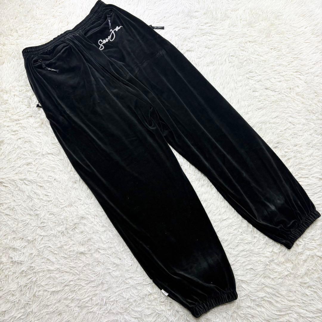 ✨美品/XXL✨ショーンジョン　ベロア　ジャージ　セットアップ　デカロゴ　刺繍