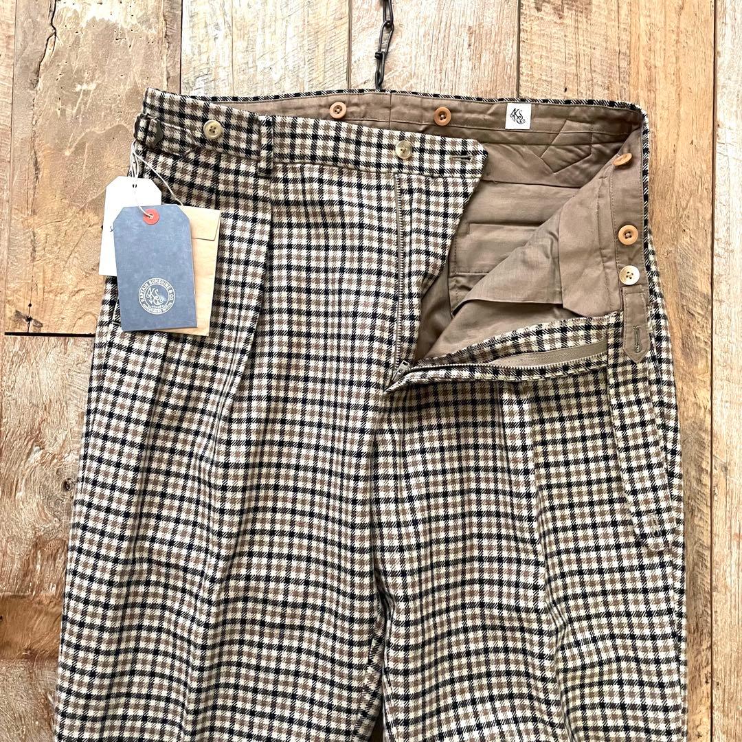【新品】KAPTAIN SUNSHINE テーパード ウール スラックス パンツ