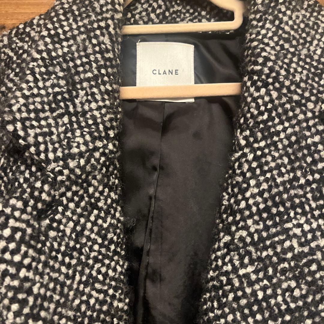 まるCLANE テーラードジャケット ブラック・ホワイト