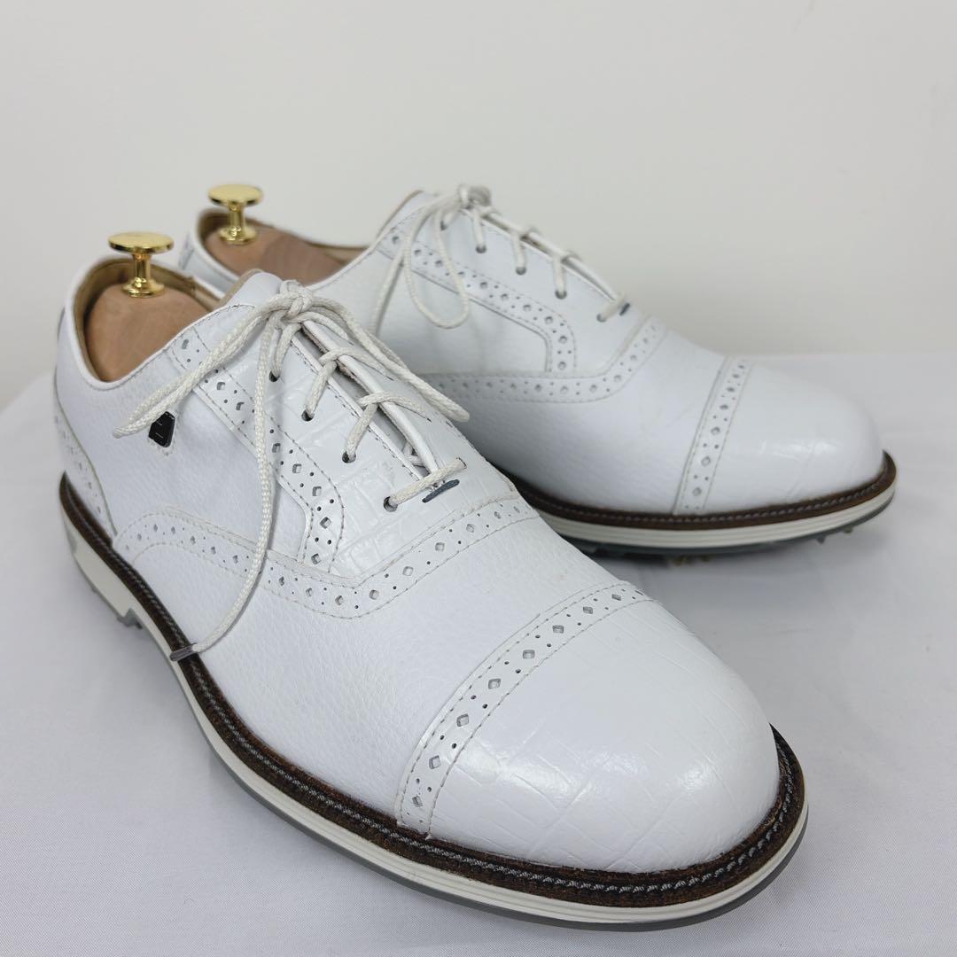 美品✨ フットジョイ ゴルフ ドライジョイズ プレミア ターロウ 27cm