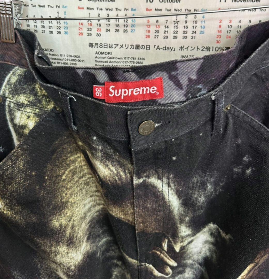 【激レア・絶版】Supreme　イーグル　ダブルニー　パンツ ブラック　黒　36