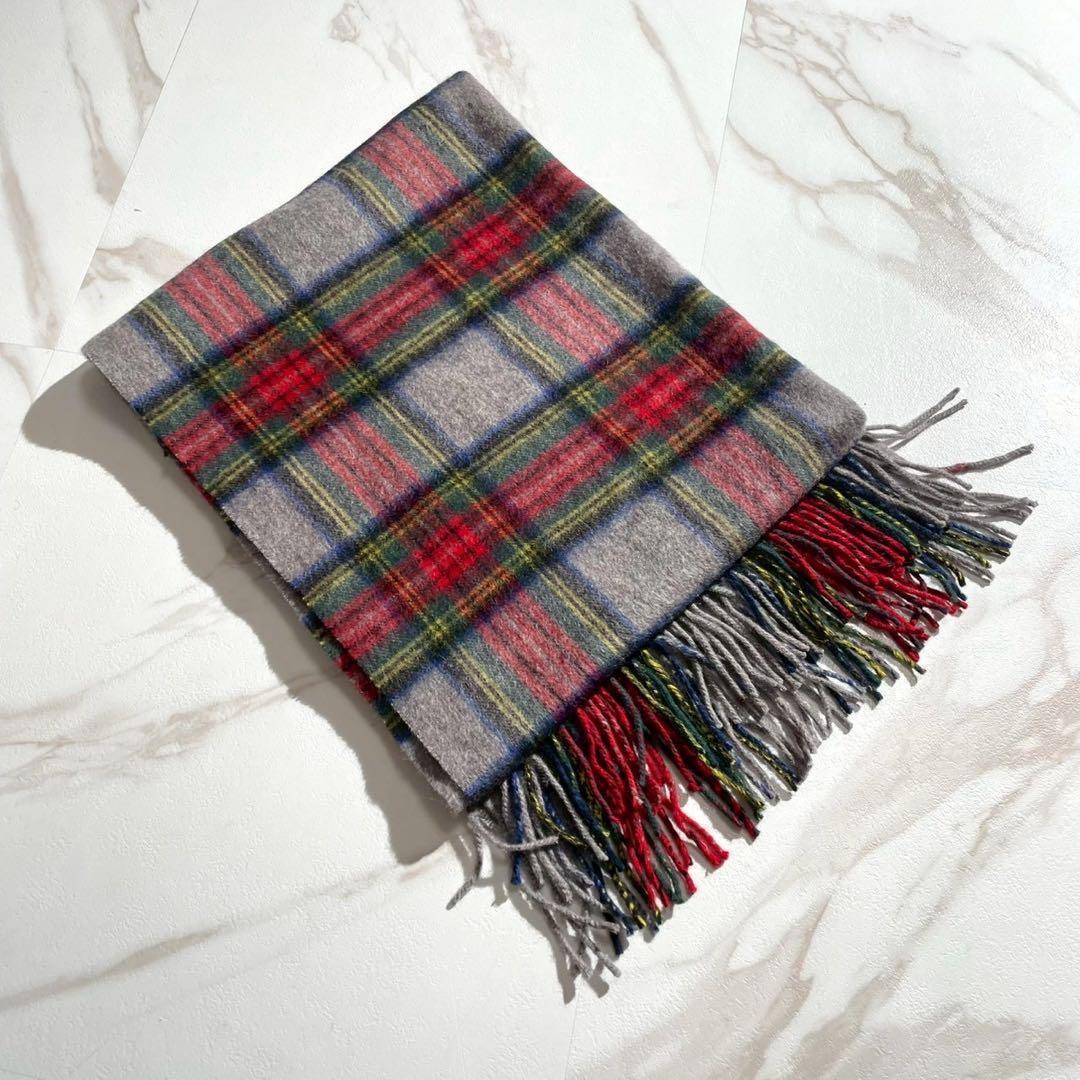 【極美品/カシミヤ100%】ジョンストンズ 大判ストール 200 x 70cm