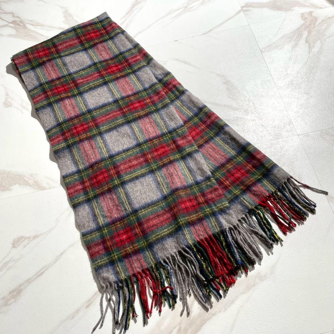 【極美品/カシミヤ100%】ジョンストンズ 大判ストール 200 x 70cm