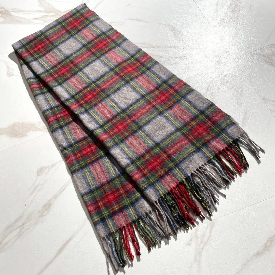 【極美品/カシミヤ100%】ジョンストンズ 大判ストール 200 x 70cm