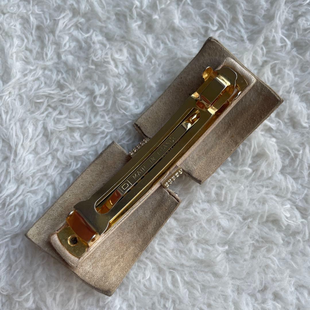 ACCA スワロフスキー リボン バレッタ ピンク キラキラ