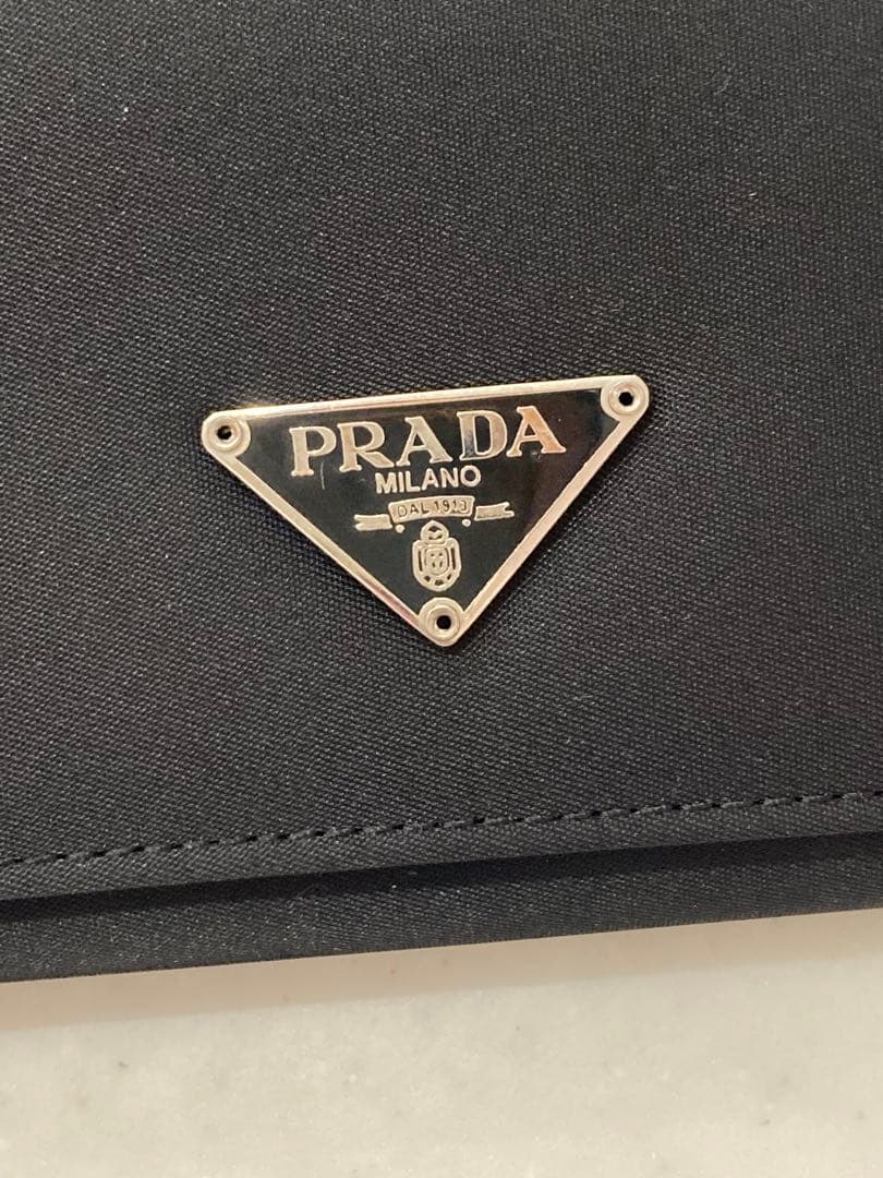 PRADA テッスート 長財布 ネロ