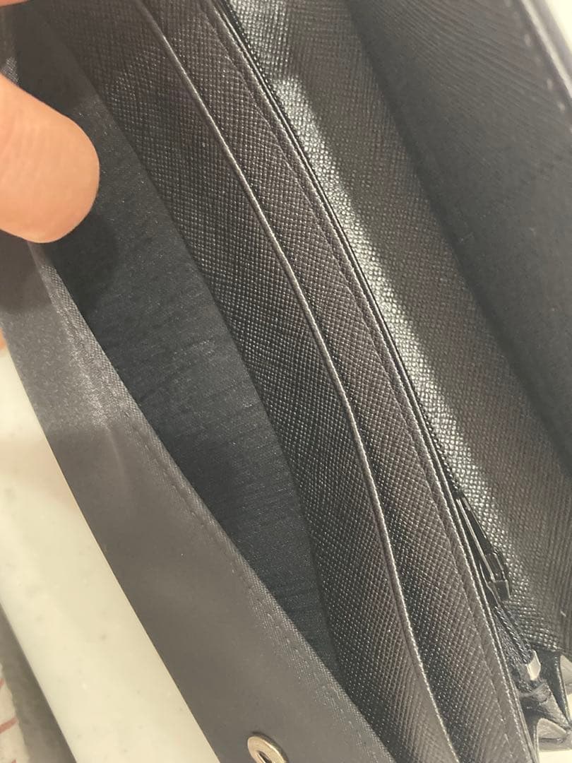 PRADA テッスート 長財布 ネロ