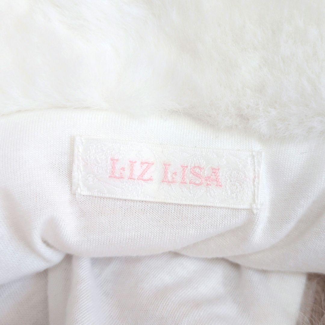 LIZ LISA/リズリサ ポンポン ファーポンチョ リボン ピンク