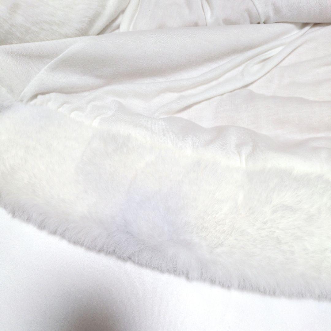 LIZ LISA/リズリサ ポンポン ファーポンチョ リボン ピンク