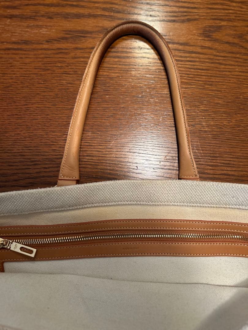 ほ*る様 【中古!CELINEキャンバス ロゴプリント ホリゾンタル カバ トー