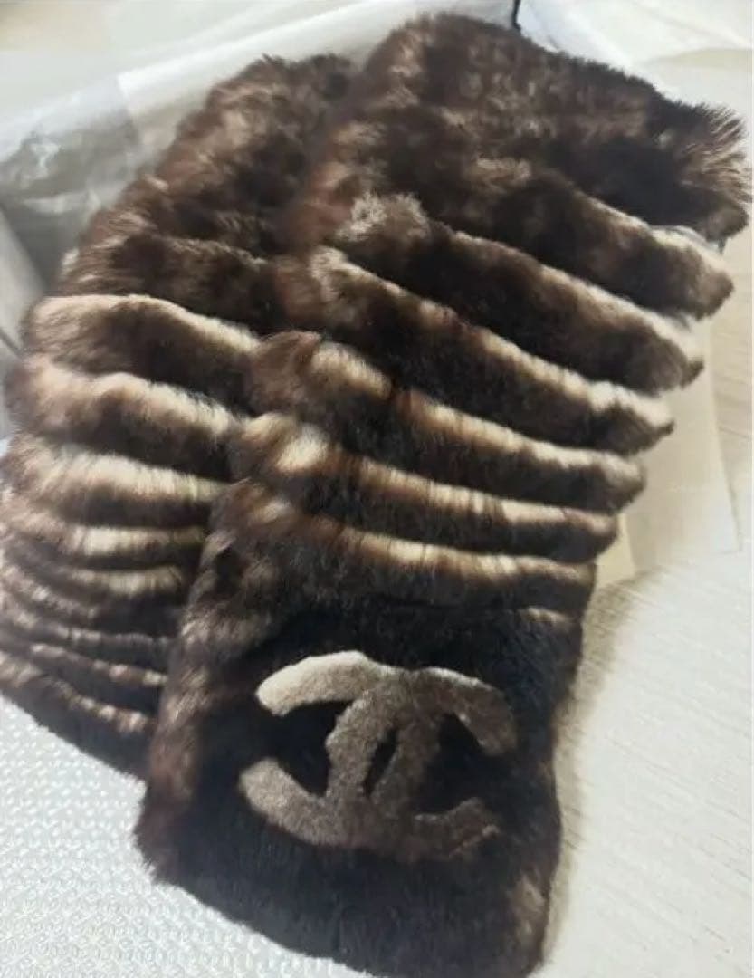 CHANEL オリグラマフラー　美品