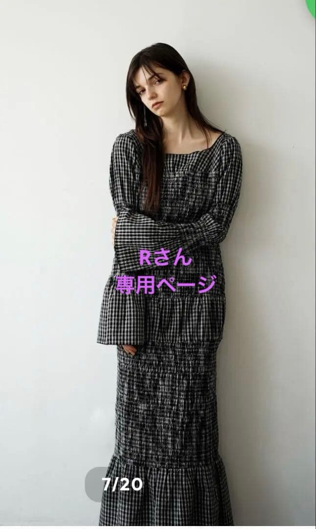 ワンピース KatrinTOKYO shirring bell sleeveonepiece