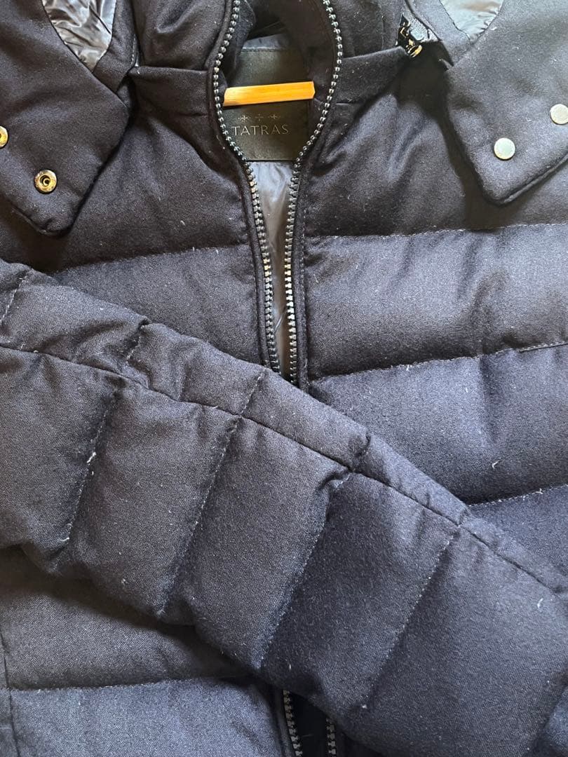 【週末限定値下げ】TATRAS ネイビー ファー付きダウンロングコート