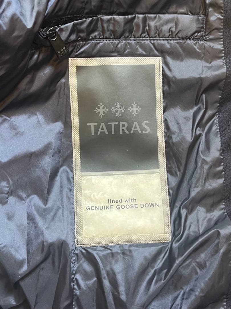 【週末限定値下げ】TATRAS ネイビー ファー付きダウンロングコート