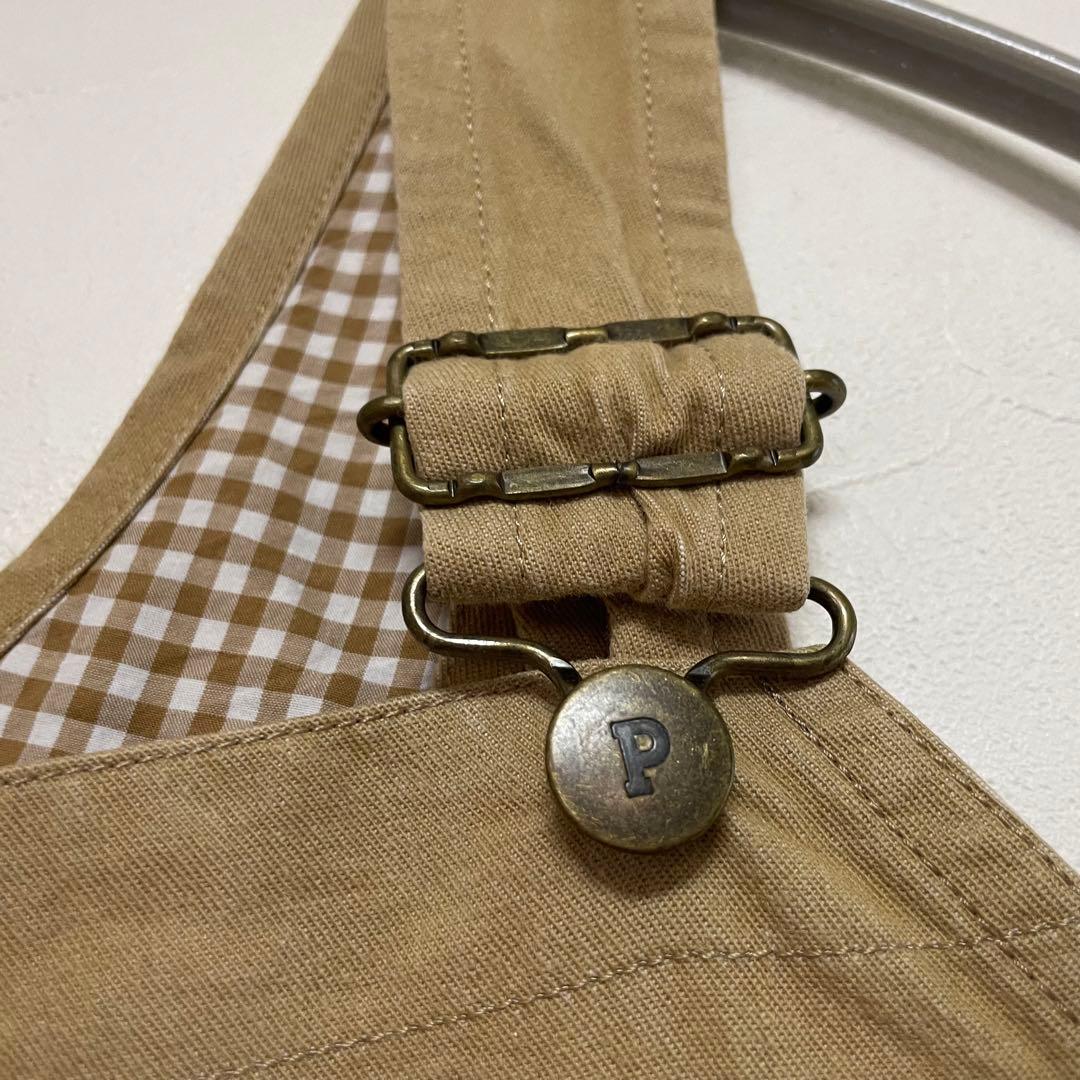 ピンクハウス　PINKHOUSE ジャンパースカート　オーバーオール　ベージュ