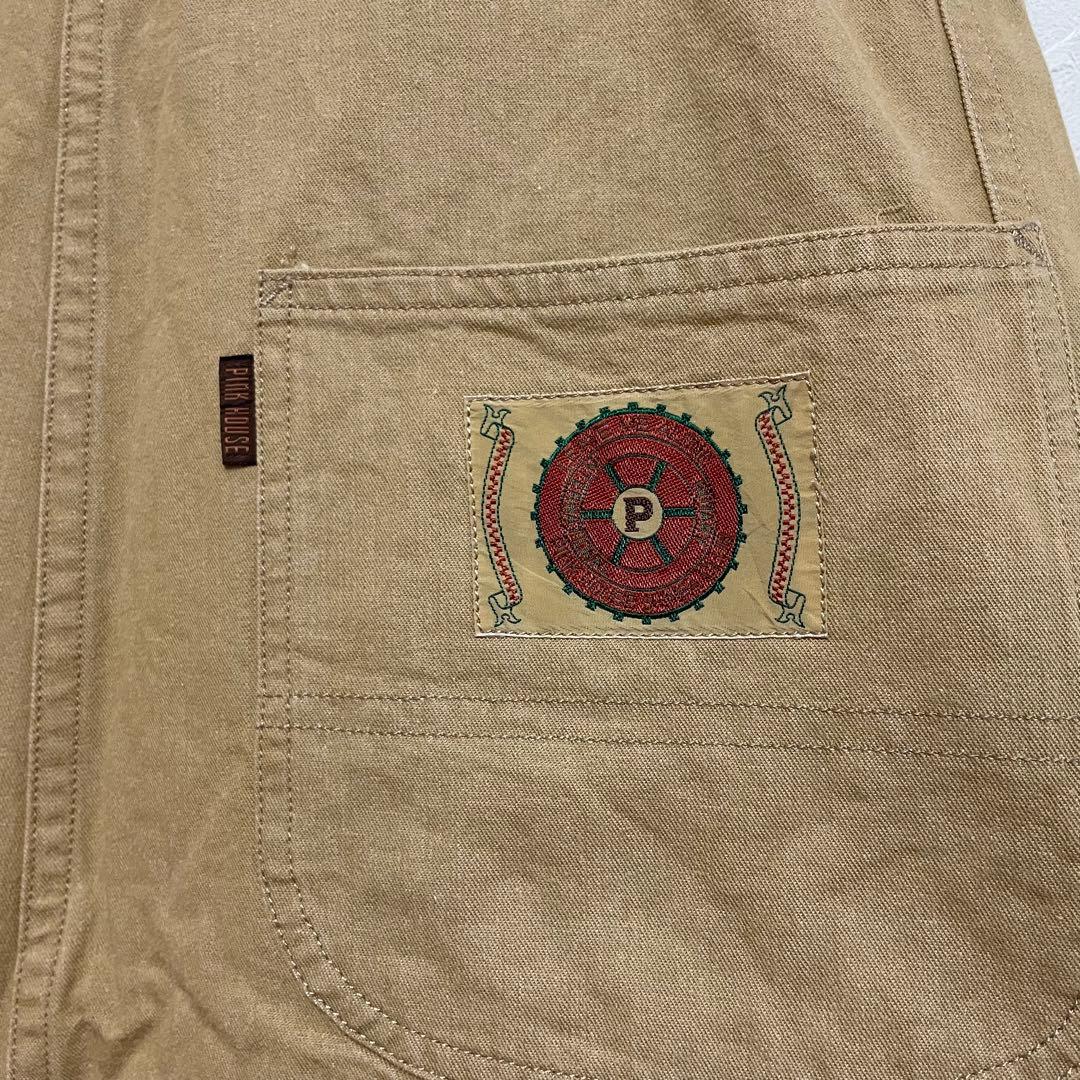 ピンクハウス　PINKHOUSE ジャンパースカート　オーバーオール　ベージュ