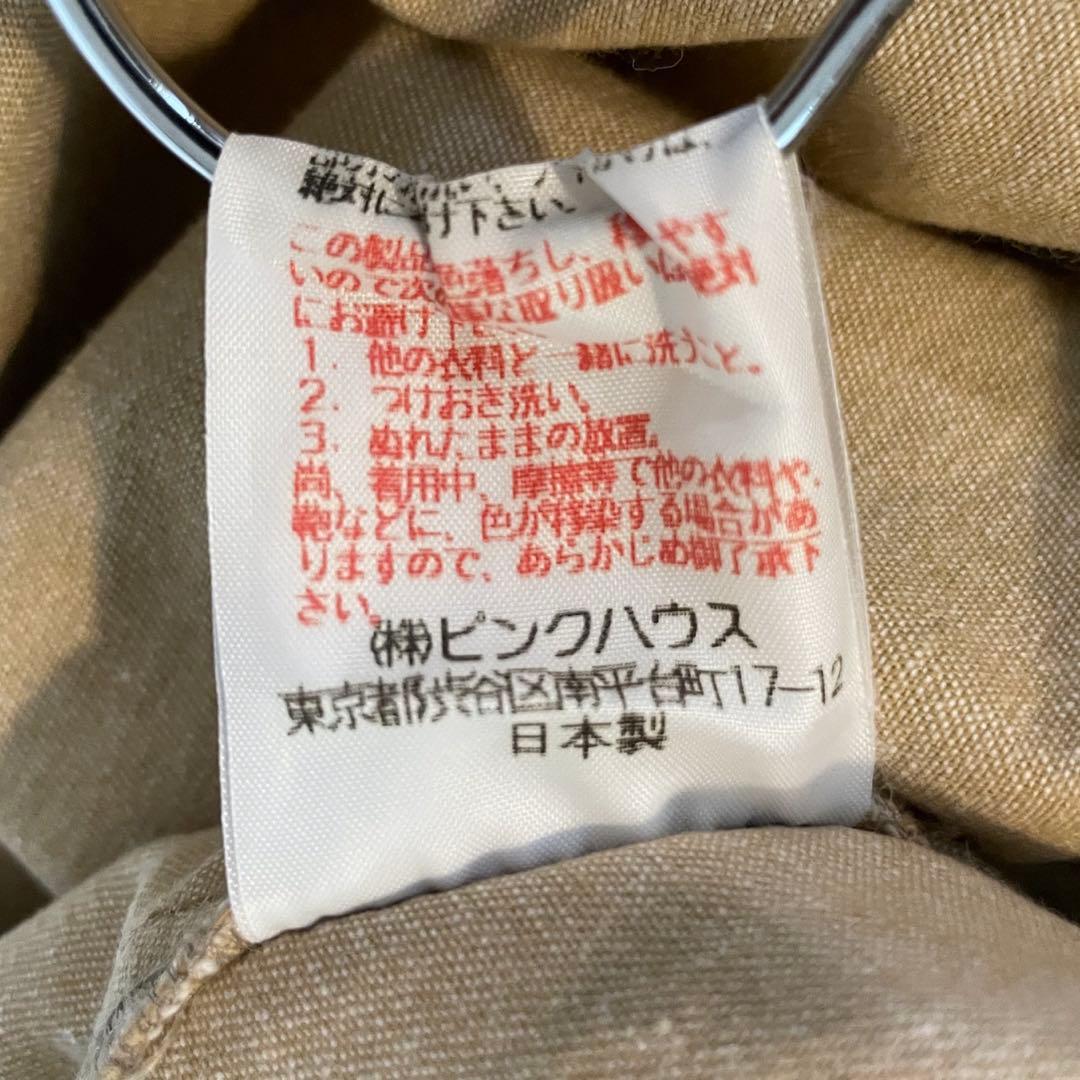 ピンクハウス　PINKHOUSE ジャンパースカート　オーバーオール　ベージュ