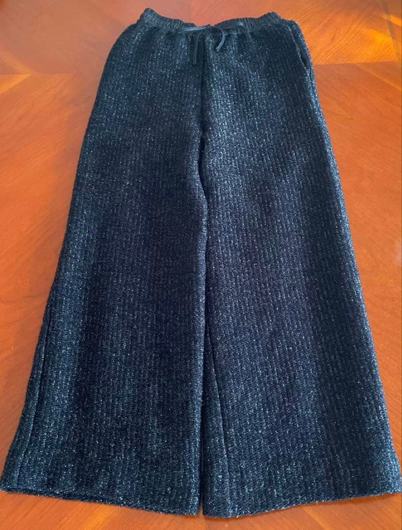 yori shirocon kirakiraワイドパンツ 36